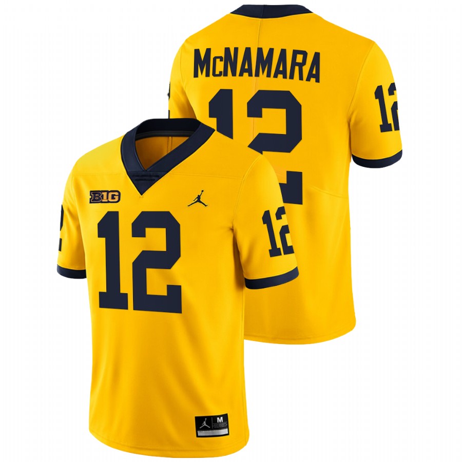 Men Maize Michigan Wolverines Cade McNamara College Football Limited Jersey