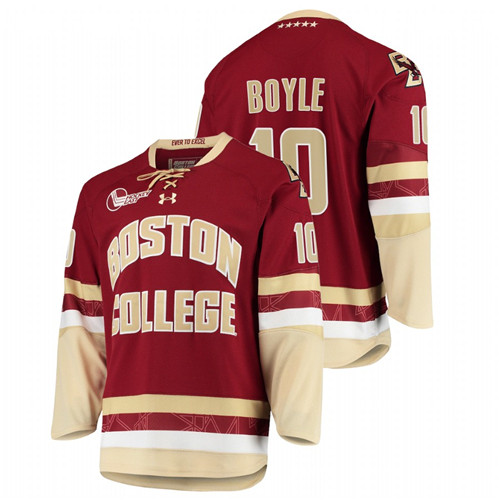 Men Maroon Boston College Eagles Brian Boyle College Hockey Jersey