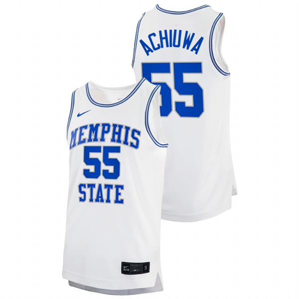 Men Memphis Tigers Precious Achiuwa Alumni Basketball Jersey White Men's Jersey Precious Achiuwa Memphis Tigers Alumni Basketball White Jersey