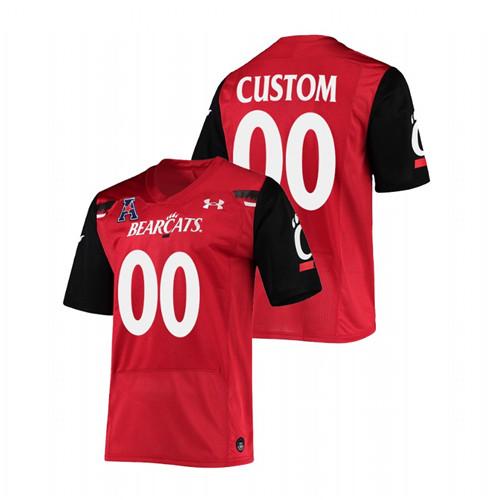 Men Red Cincinnati Bearcats Custom The American Patch Premier Football Jersey