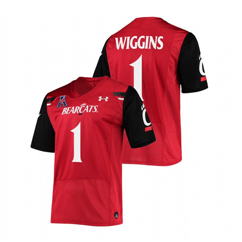 Men Red Cincinnati Bearcats James Wiggins The American Patch Premier Football Jersey