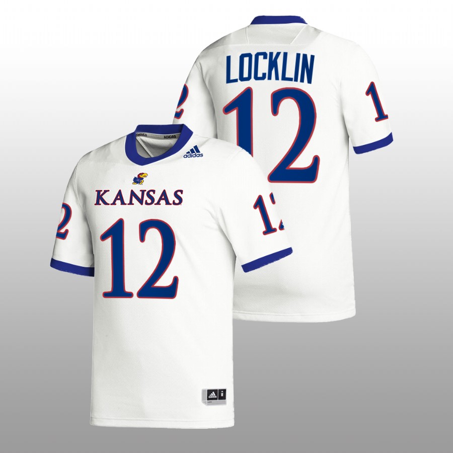 Men Torry Locklin Premier Football Kansas Jayhawks 2022 Jersey White