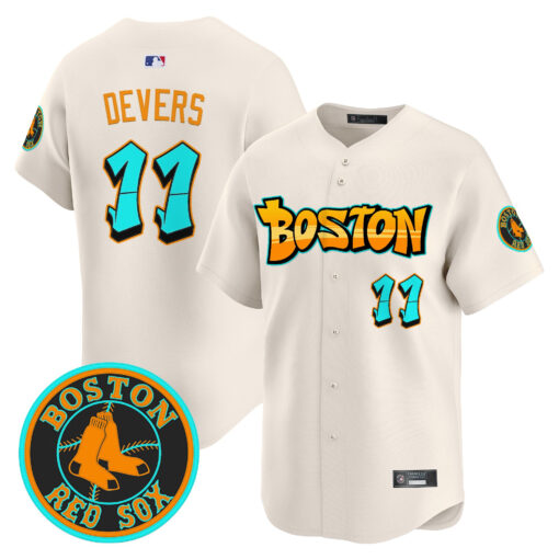 Men’s Boston Red Sox ‘Graffiti Streetstyle Edition’ Vapor Premier Limited Jersey #11 Rafael Devers