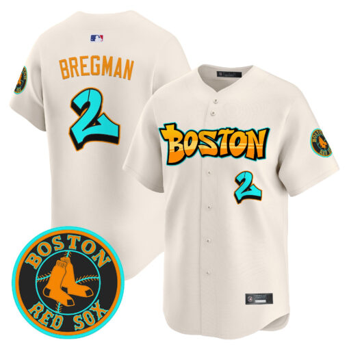 Men’s Boston Red Sox ‘Graffiti Streetstyle Edition’ Vapor Premier Limited Jersey #2 Alex Bregman