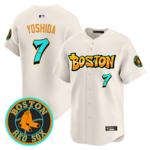 Men’s Boston Red Sox ‘Graffiti Streetstyle Edition’ Vapor Premier Limited Jersey #7 Masataka Yoshida