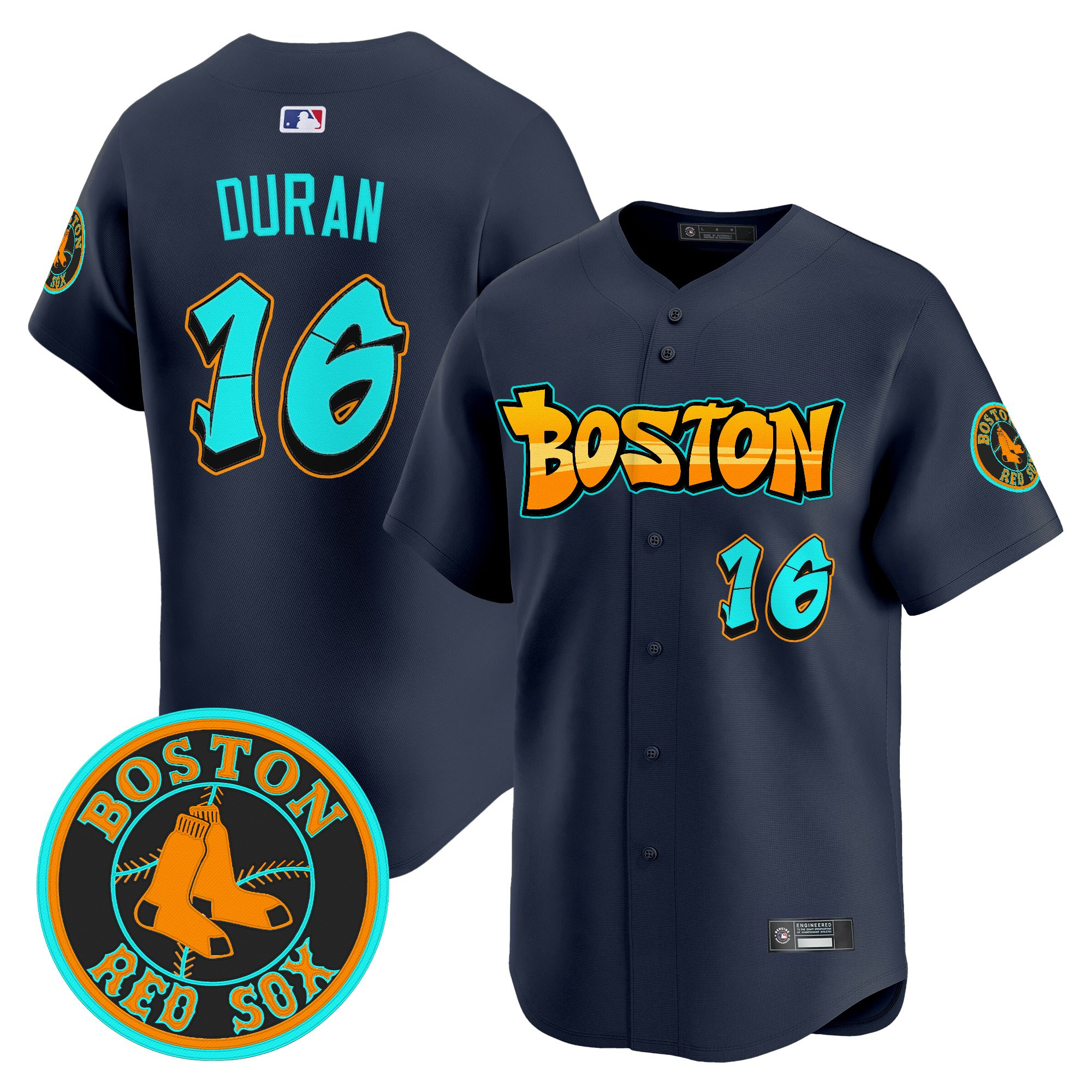 Men’s Boston Red Sox ‘Graffiti Streetstyle Edition’ Vapor Premier Limited Jersey navy #16 Jarren Duran