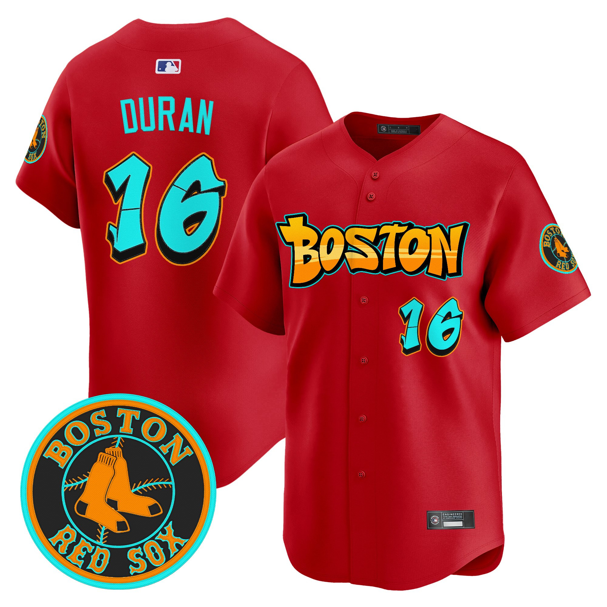 Men’s Boston Red Sox ‘Graffiti Streetstyle Edition’ Vapor Premier Limited Jersey red #16 Jarren Duran