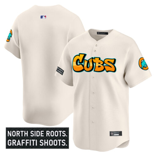 Men’s Chicago Cubs ‘Graffiti North Side Edition’ Vapor Premier Limited Jersey blank