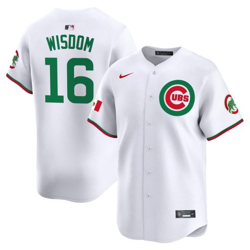 Men’s Chicago Cubs Mexico Vapor Premier Limited Jersey #16 WISDOM