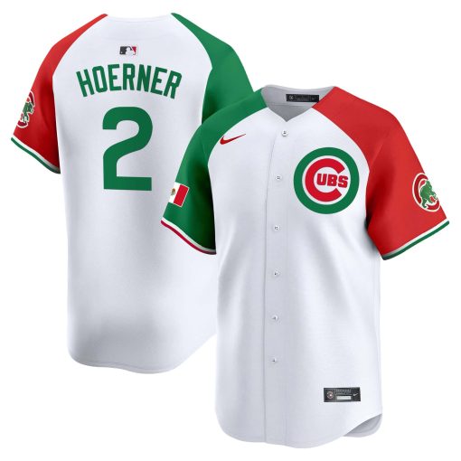 Men’s Chicago Cubs Mexico Vapor Premier Limited Jersey #2 HOERNER 1
