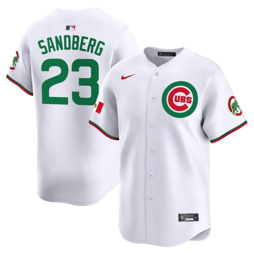 Men’s Chicago Cubs Mexico Vapor Premier Limited Jersey #23 SANDBERG