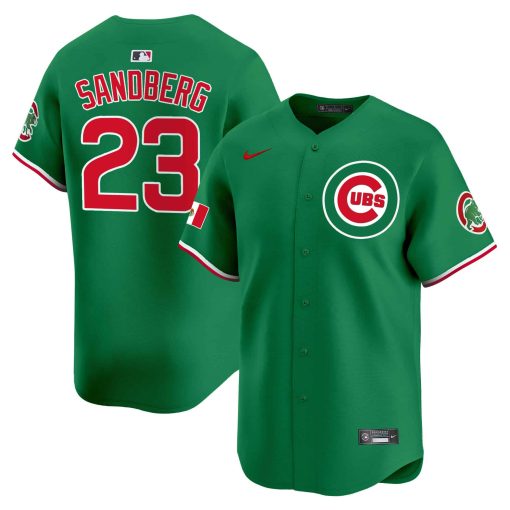 Men’s Chicago Cubs Mexico Vapor Premier Limited Jersey #23 SANDBERG GREEN