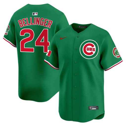 Men’s Chicago Cubs Mexico Vapor Premier Limited Jersey #24 bellinger GREEN 