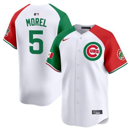 Men’s Chicago Cubs Mexico Vapor Premier Limited Jersey#5 MOREL 1