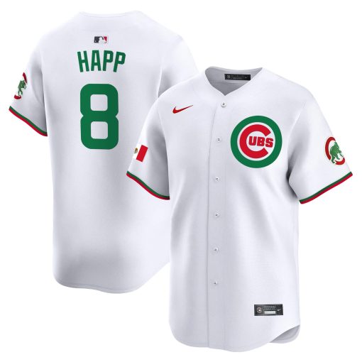 Men’s Chicago Cubs Mexico Vapor Premier Limited Jersey#8 happ