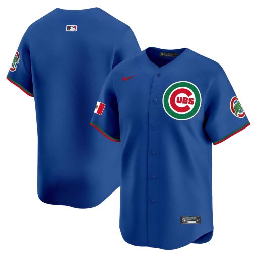 Men’s Chicago Cubs Mexico Vapor Premier Limited Jersey BLUE