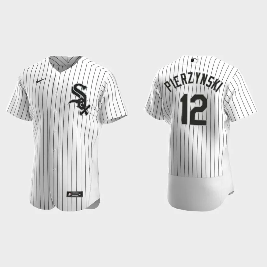 Men’s Chicago White Sox A.J. Pierzynski White Authentic Retired Player Jersey