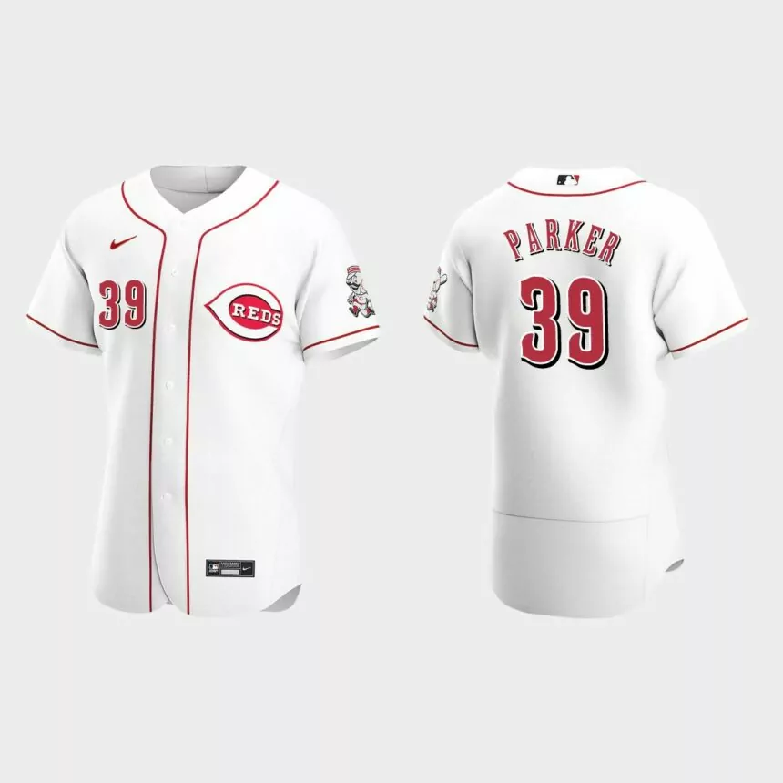 Men’s Cincinnati Reds Dave Parker White Authentic Retired Player Jersey