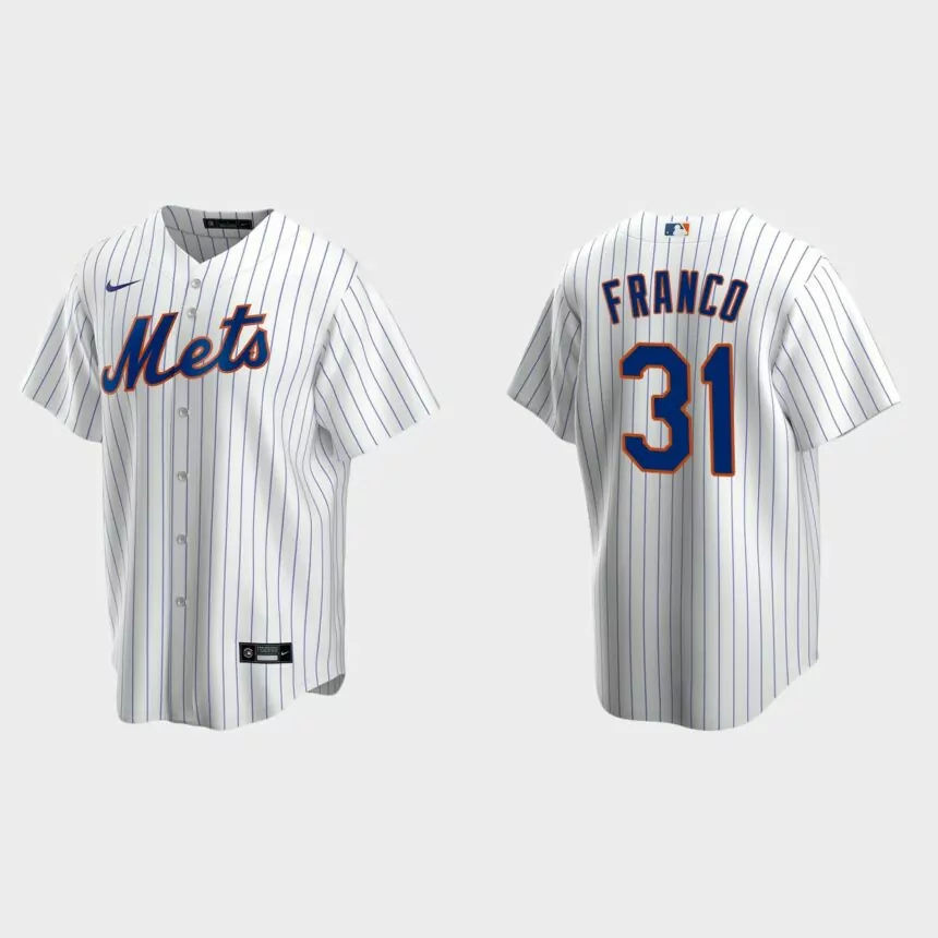 Men’s Cincinnati Reds John Franco White Replica Retired Player Jersey