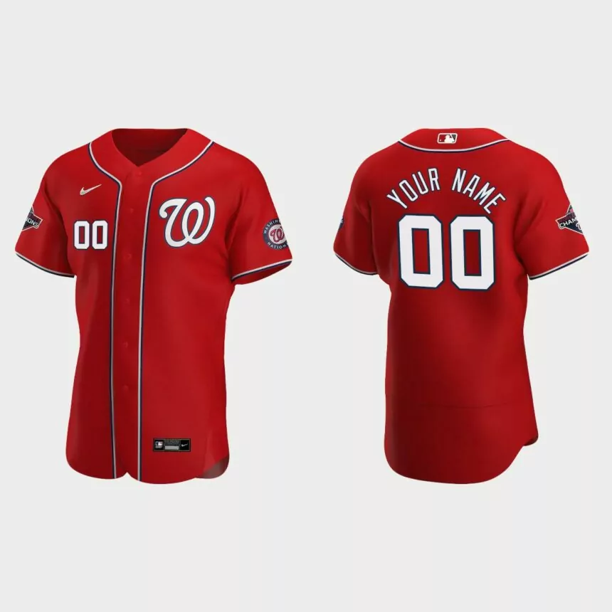 Men’s Cincinnati Reds Scarlet Authentic 2020 Alternate Custom Jersey