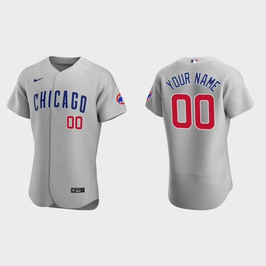 Men’s Detroit Tigers Gray Authentic 2020 Road Custom Jersey.jpg