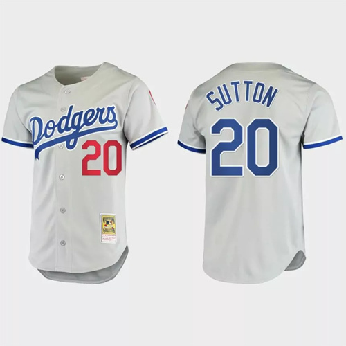 Men’s Don Sutton Brooklyn Dodgers Cooperstown Collection Authentic Jersey – Gray.jpg