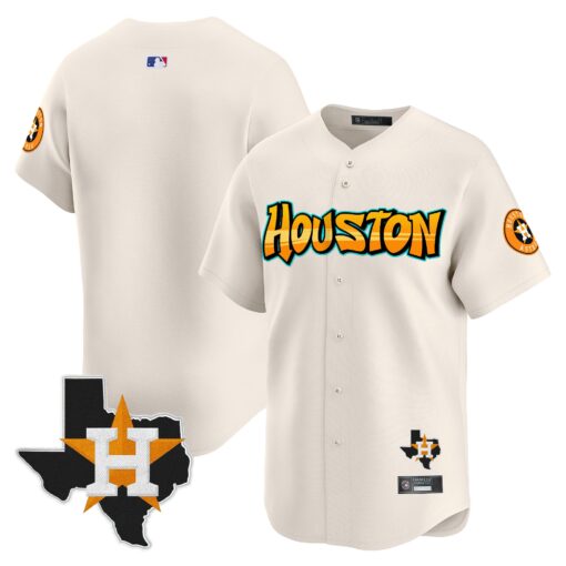 Men’s Houston Astros ‘Graffiti H-Town Edition’ Vapor Premier Limited Jersey blank
