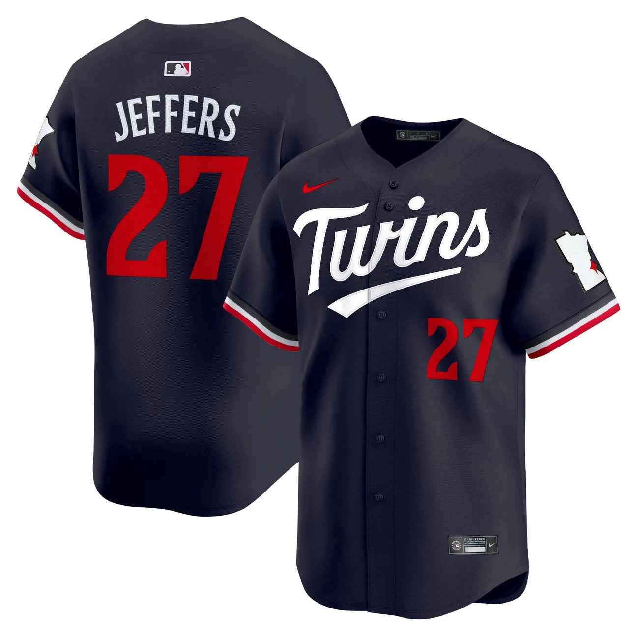 Men’s Minnesota Twins 2026 Vapor Premier Limited Jersey #27 RYAN JEFFERS