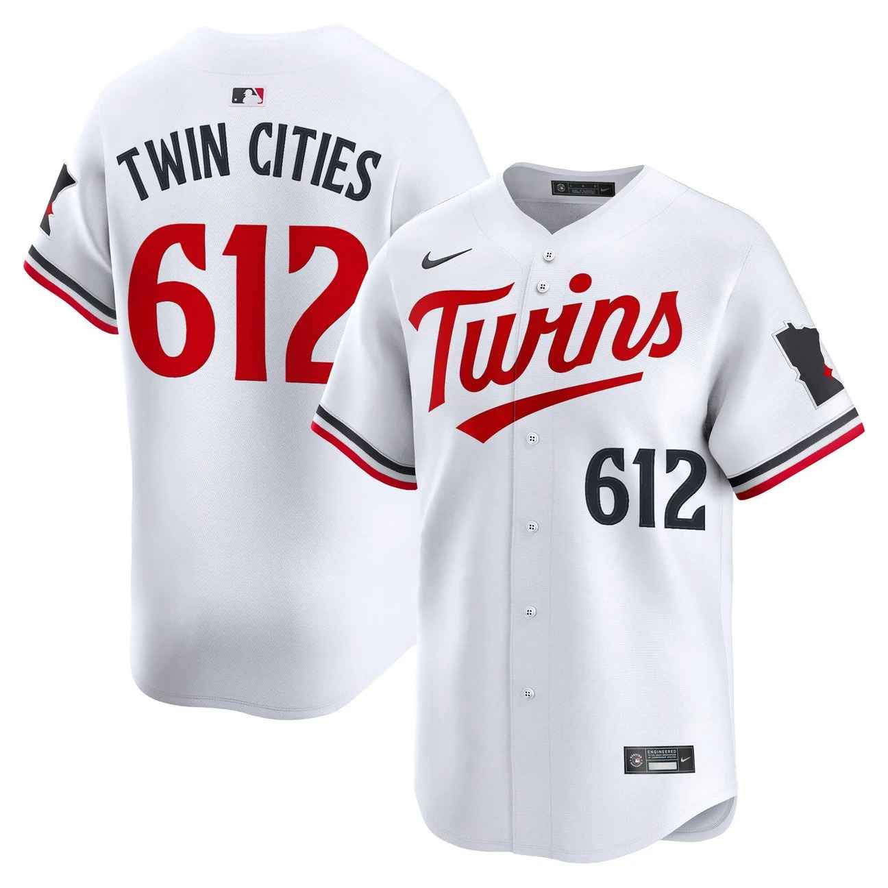Men’s Minnesota Twins 2026 Vapor Premier Limited Jersey WHITE #612 TWIN CITIES