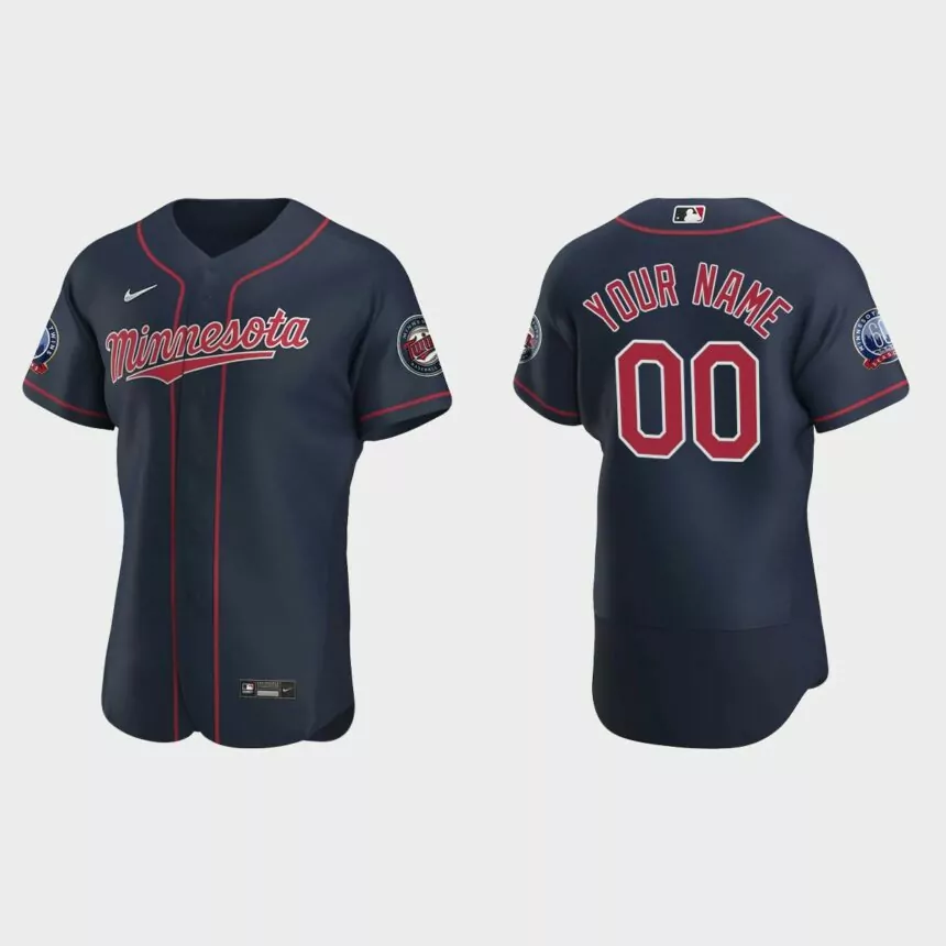 Men’s Minnesota Twins Navy Authentic 2020 Alternate Custom Jersey