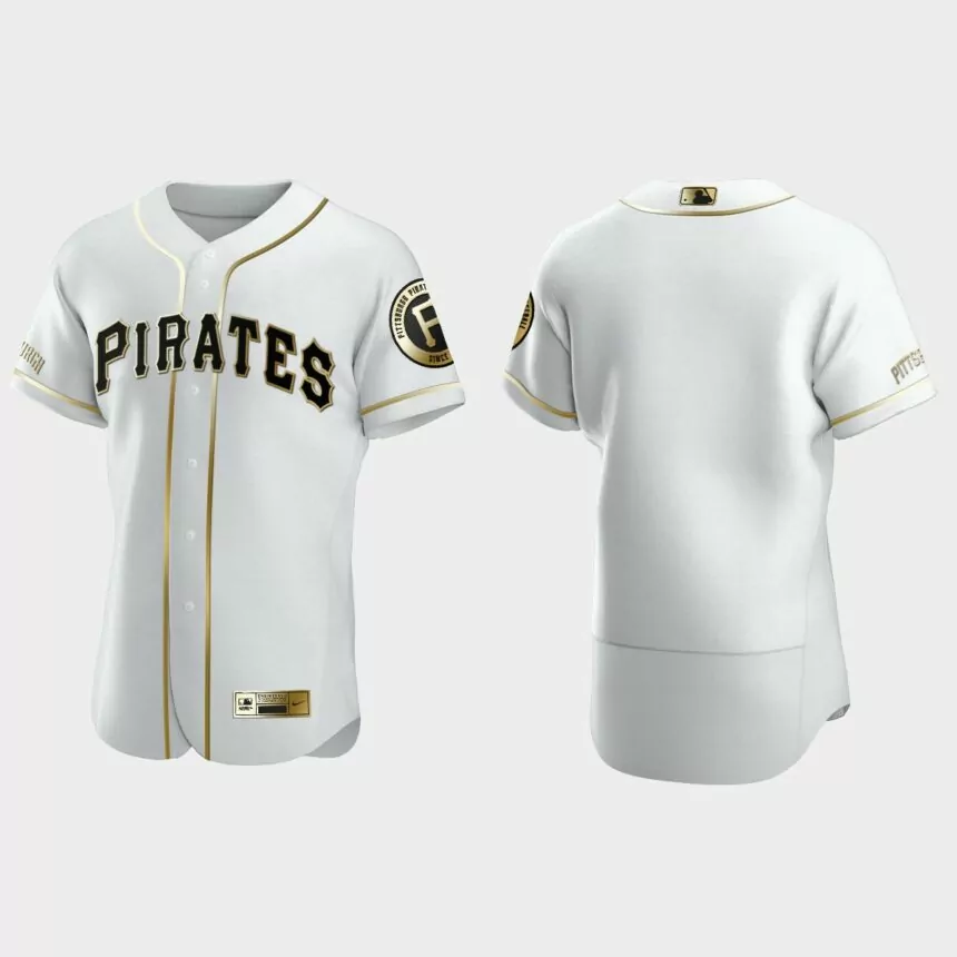 Men’s San Francisco Giants Authentic Golden Edition Jersey – White