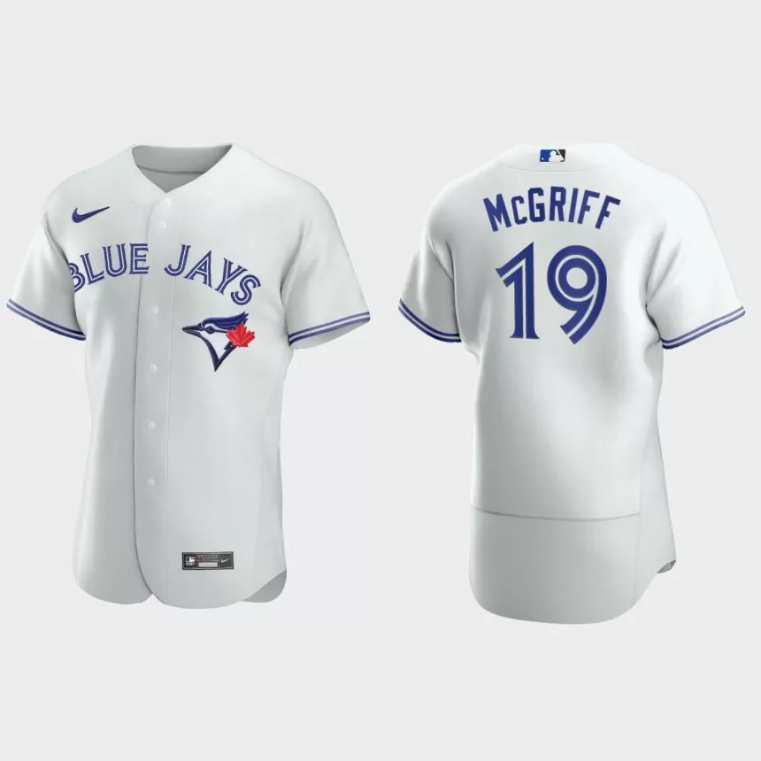 Men’s Tampa Bay Rays Fred McGriff White Authentic Retired Player Jersey
