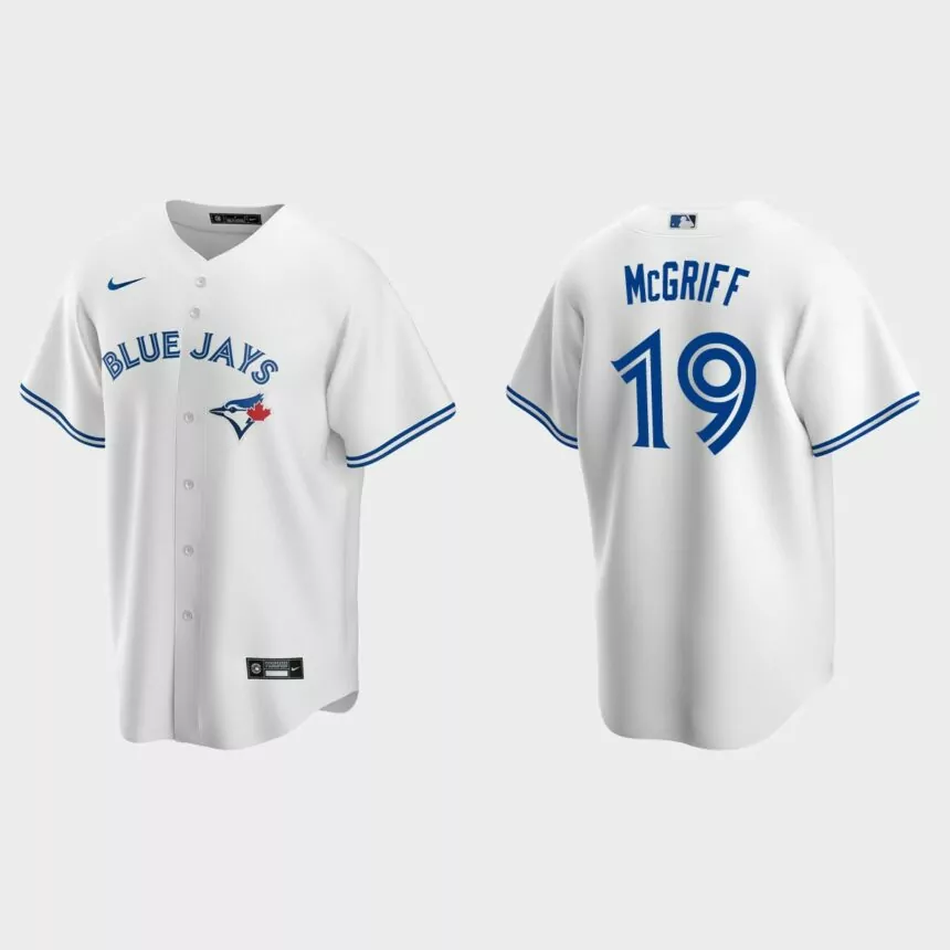 Men’s Tampa Bay Rays Fred McGriff White Replica Retired Player Jersey