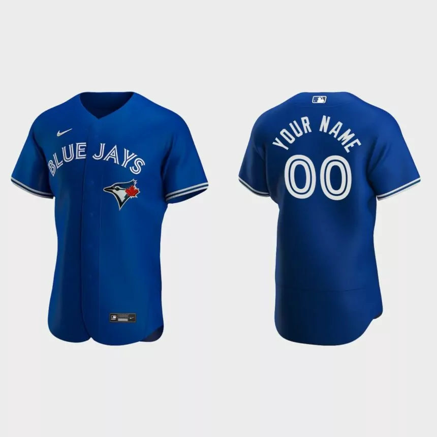 Men’s Toronto Blue Jays Royal Authentic 2020 Alternate Custom Jersey