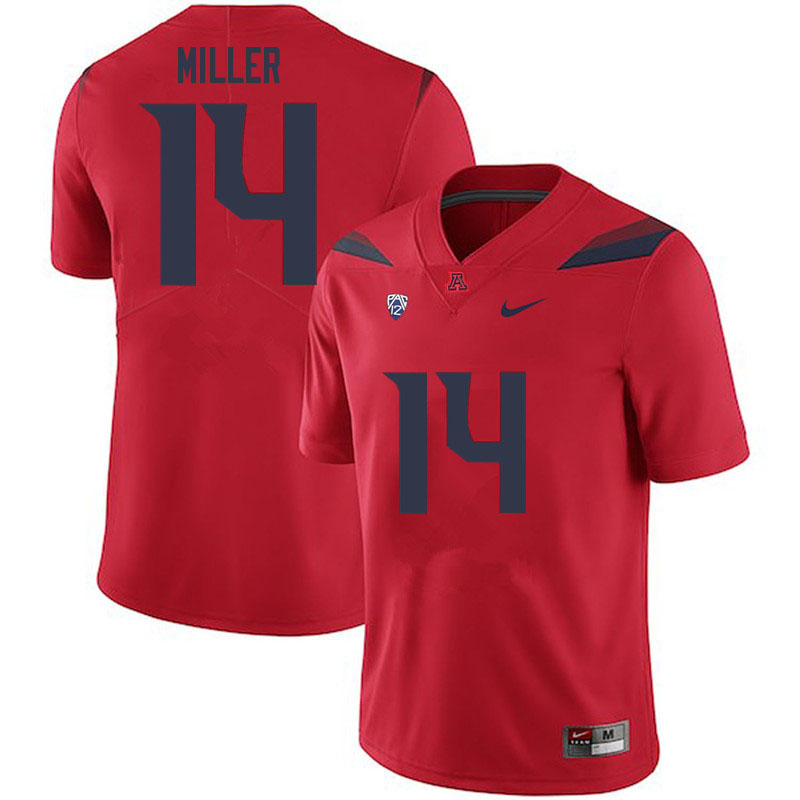 Mens Arizona Wildcats #14 Dyelan Miller Nike Red College Football Game Jersey