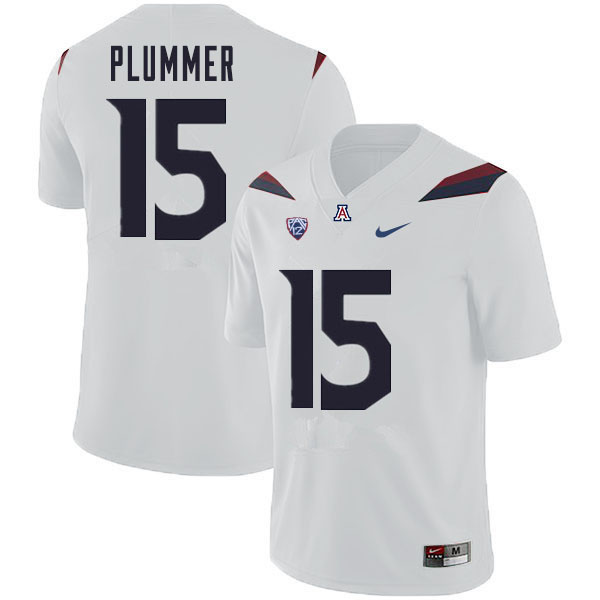 Mens Arizona Wildcats #15 Will Plummer Nike White College Football Game Jersey