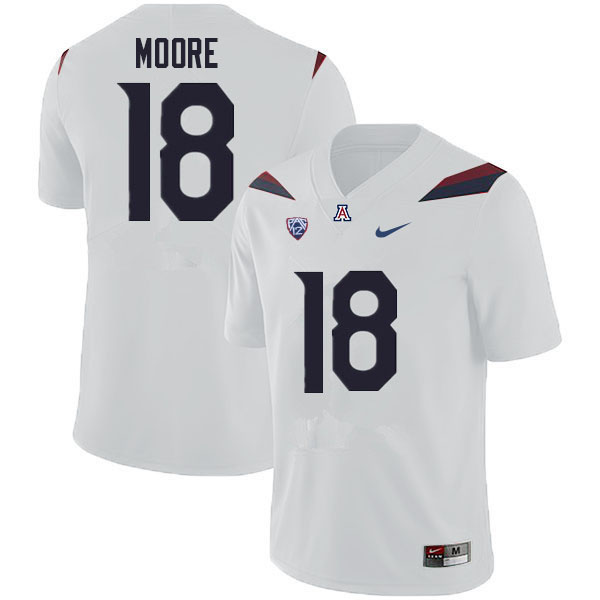 Mens Arizona Wildcats #18 Nick Moore Nike White College Football Game Jersey