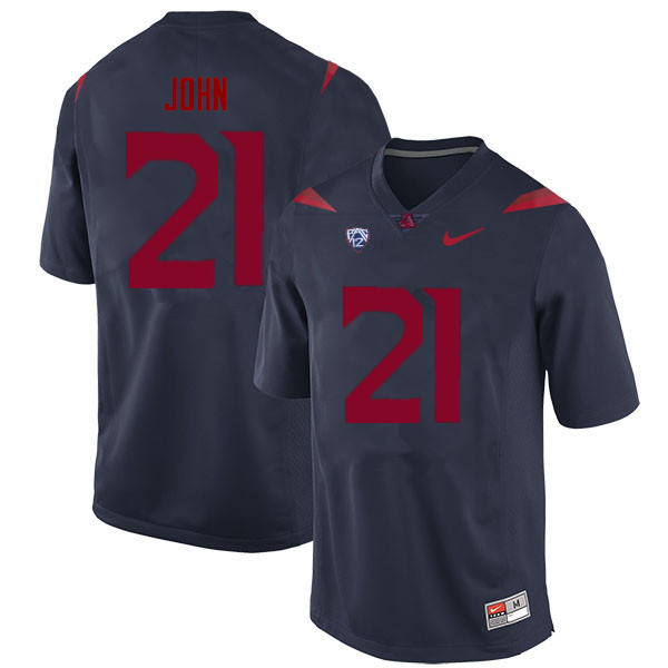 Mens Arizona Wildcats #21 Jalen John Nike Navy College Football Game Jersey