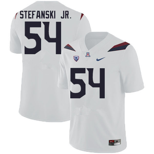 Mens Arizona Wildcats #54 Matthew Stefanski Jr. Nike White College Football Game Jersey
