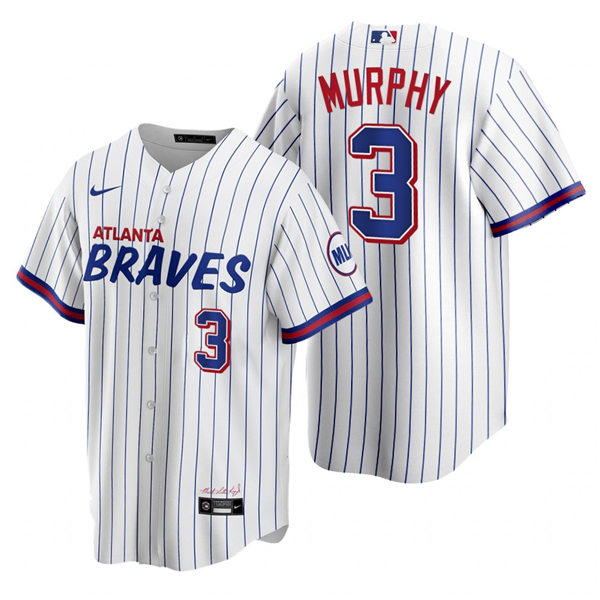 Mens Atlanta Braves #3 Dale Murphy Nike White 2021 City Connect Jersey