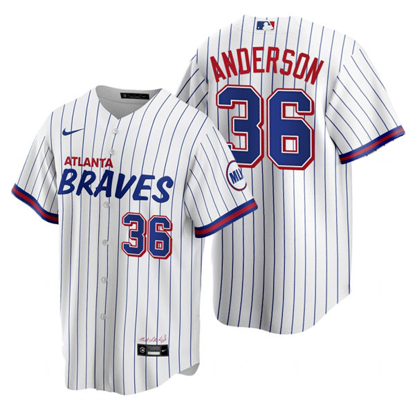 Mens Atlanta Braves #36 Ian Anderson Nike White 2021 City Connect Jersey