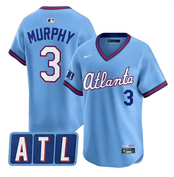 Mens Atlanta Braves Retired Player #3 Dale Murphy 2026 Blue City Connect 2.0 Limited Jersey 