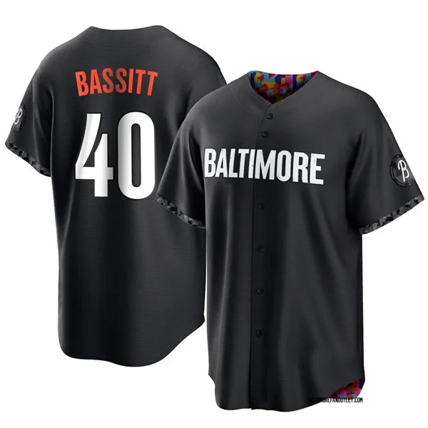 Mens Baltimore Orioles #40 Chris Bassitt Nike Black City Connect Limited Jersey 