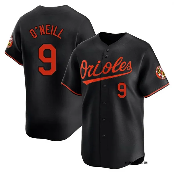 Mens Baltimore Orioles #9 Tyler O'Neill Nike Black Alternate Limited Jersey 