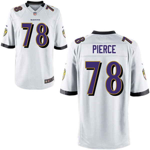 Mens Baltimore Ravens #78 Morgan Moses Nike White Vapor Limited Player Jersey