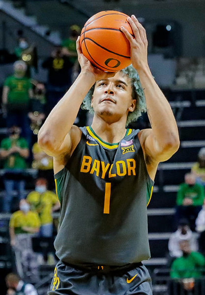 Mens Baylor Bears #1 Jeremy Sochan Nike Charcoal College Basketball Game Jersey