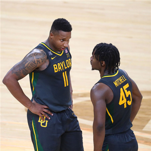 Mens Baylor Bears Custom Nike Charcoal Gold NCAA College Basketball Jersey