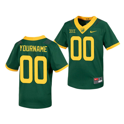 Mens Baylor Bears Custom Nike Green College Football Jersey
