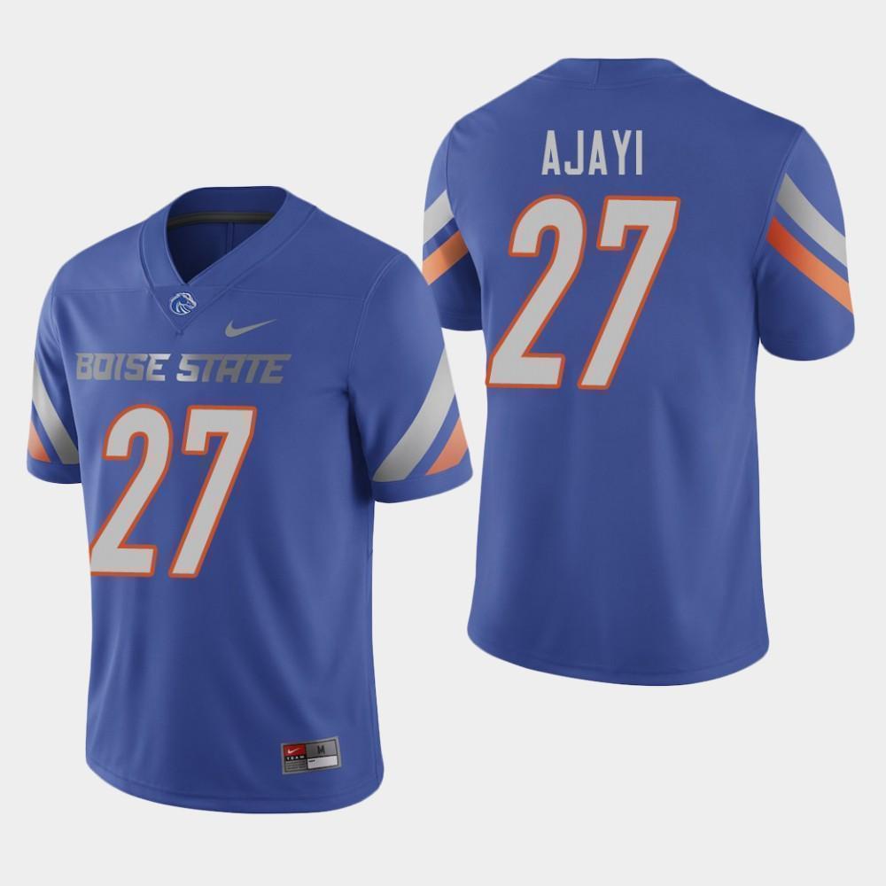 Mens Boise State Broncos #27 JAY AJAYI Nike Royal College Football Jersey