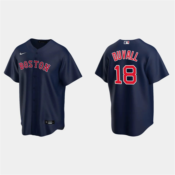 Mens Boston Red Sox #18 Adam Duvall Nike Navy Alternate Cool Base Jersey